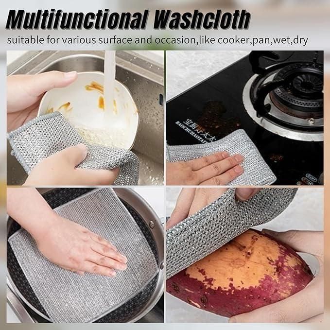 Multipurpose Wire Dishwashing Rags ( PACK 10 )