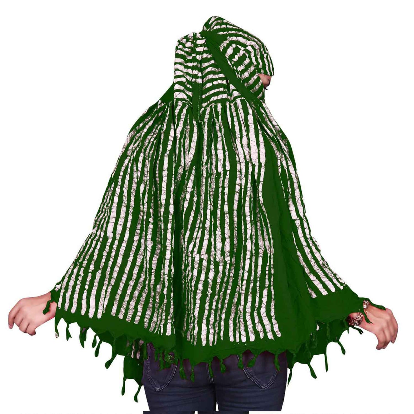 Lining Design Green Scarf For Women Timeless and Styles.