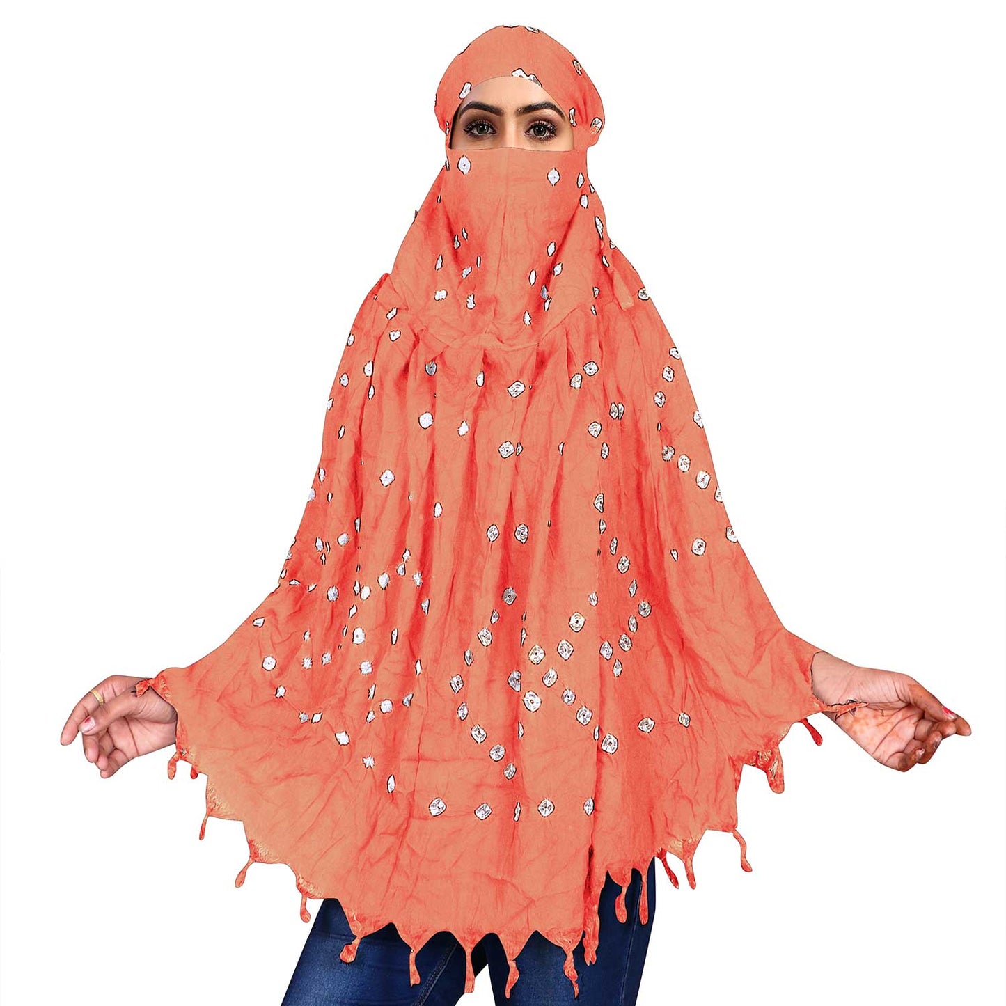 Women Peach Stylish Scarves for Any Outfit