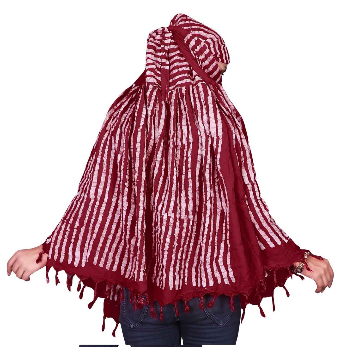 Lining Design Maroon Scarf For Women Timeless and Styles.