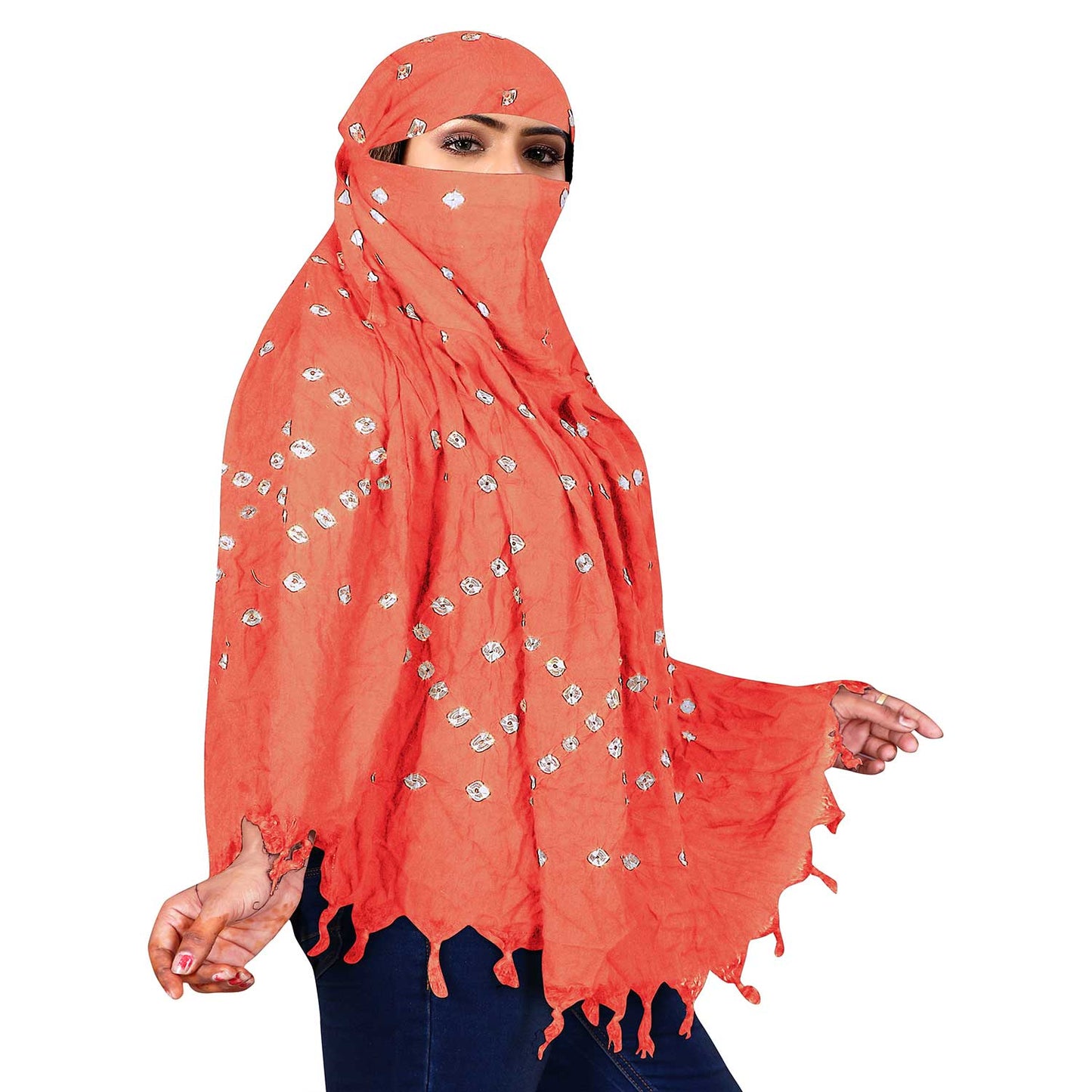 Women Peach Stylish Scarves for Any Outfit