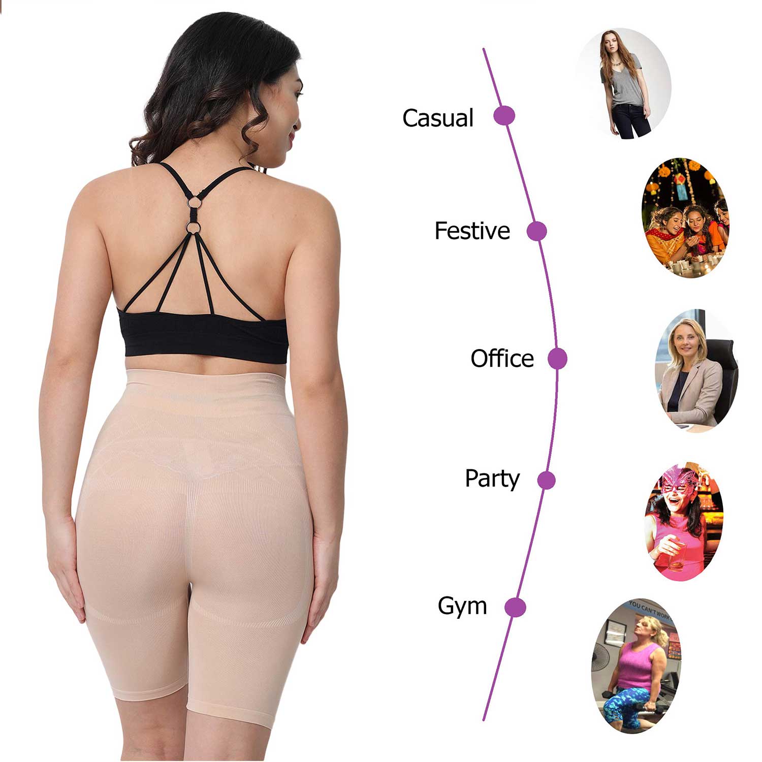 Buy Slim N Lift Skin Full Body Shaper Buy 1 Get 1 Free (Size-L) Online at  Low Prices in India 