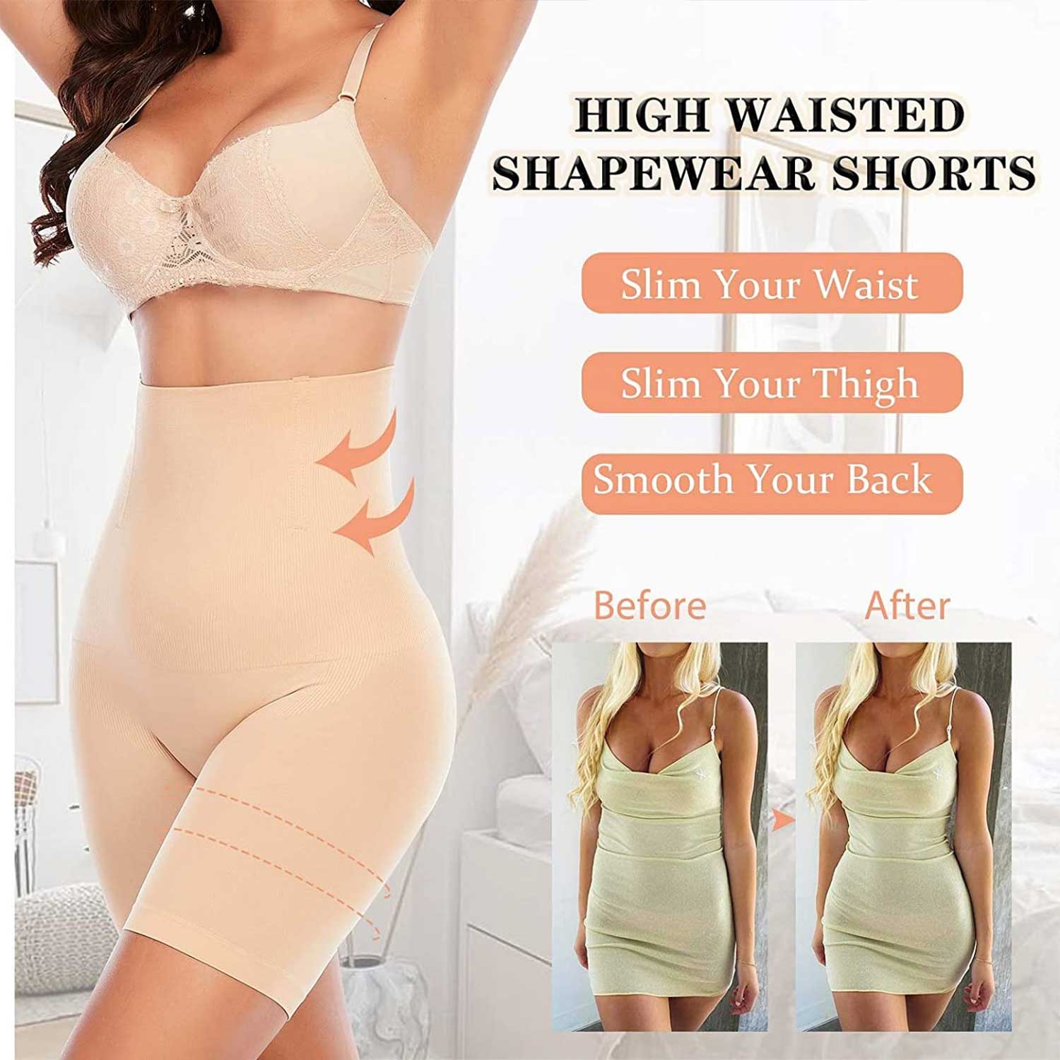 Buy ANESHA Women High-Waisted Smoothing Panties Seamless Underwear